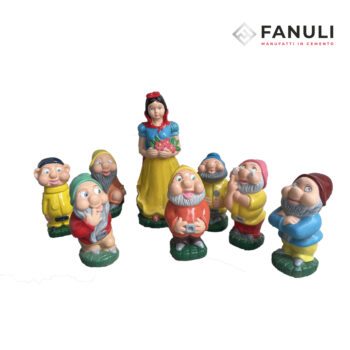 biancaneve e sette nani pitturati