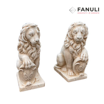 leoni con scudo nocciola antichizzatij ..