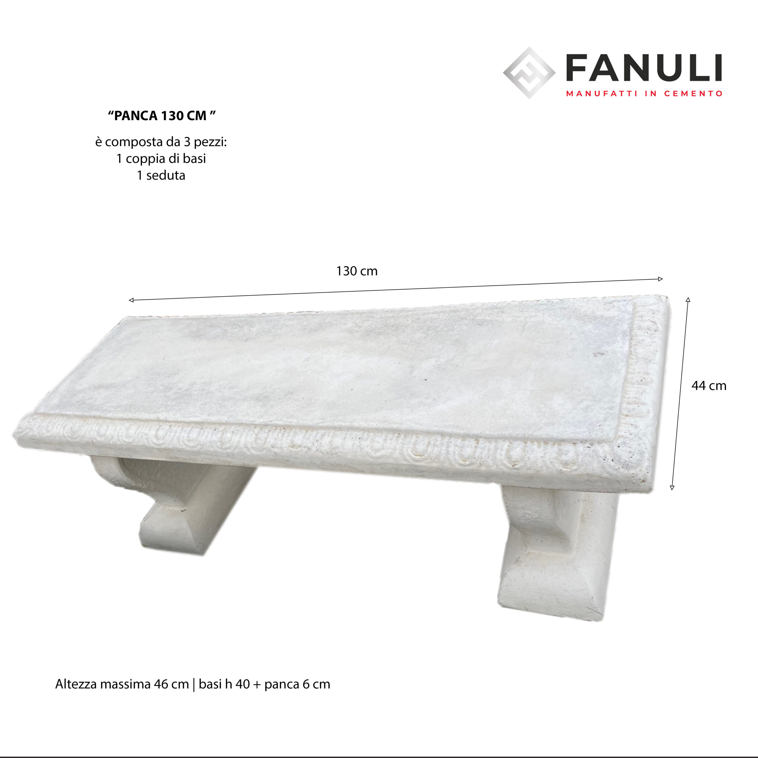 Panca - 130 panca 130 CM misure