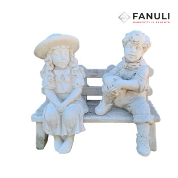 panchina con bimbi .