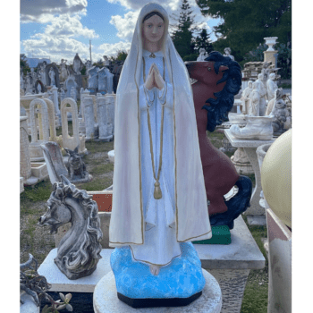Madonna di fatima cemento pitturata copia