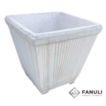 Vaso a  V rigato  grande