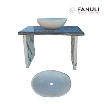 q  ciotola ovale con appoggio