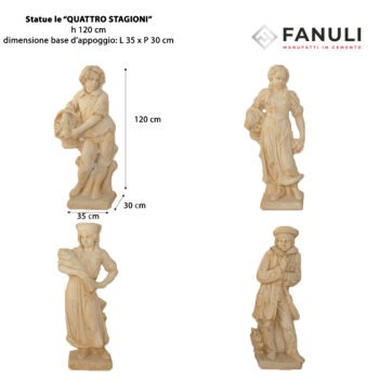 statue le quattro stagioni 120 cm