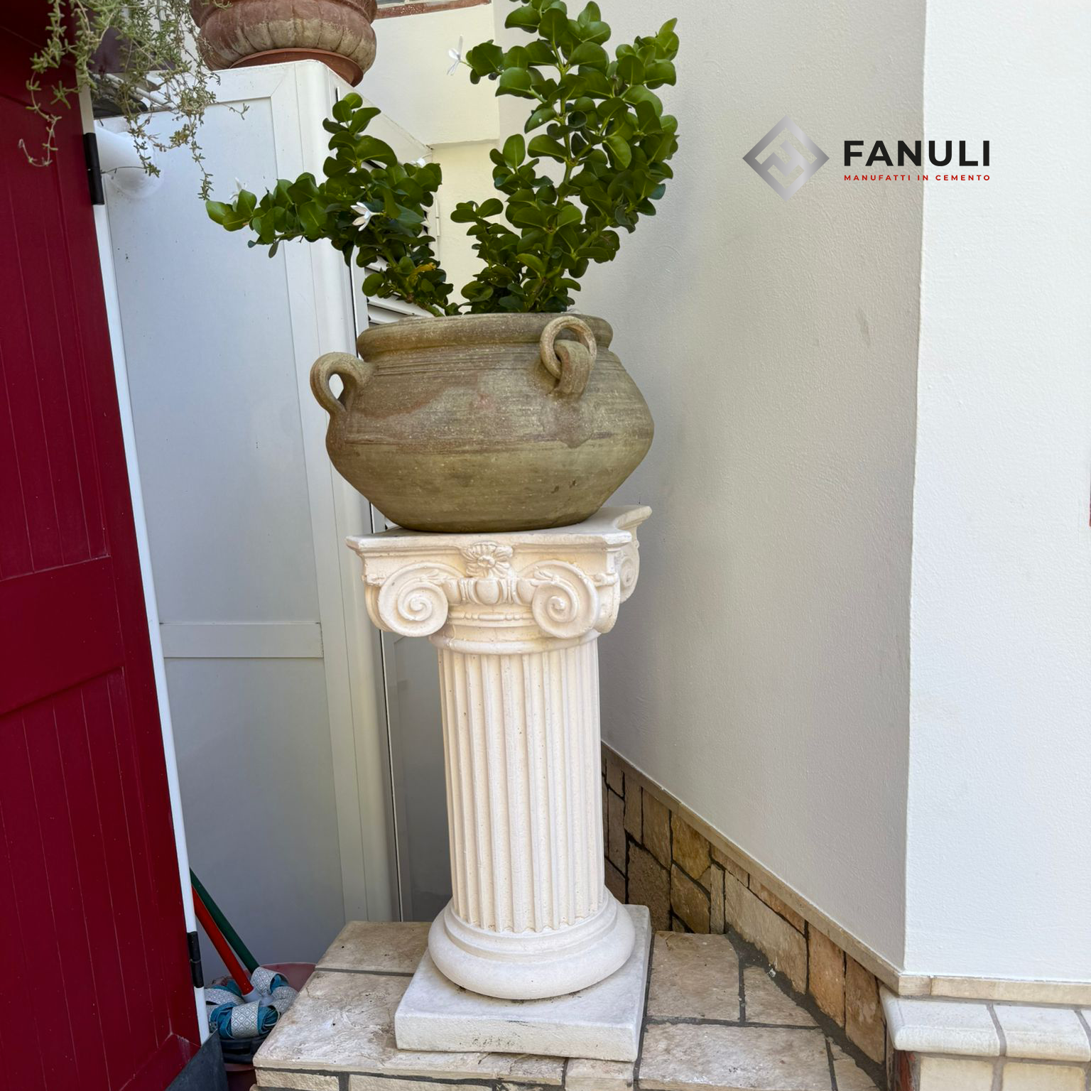 Colonna Arioso 80 cm q colonna capitello