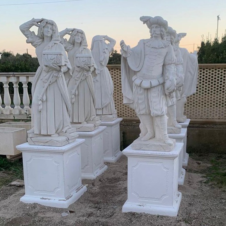 Coppia di "Fortuna e Abbondanza" 140 cm Abbondanza e Fortuna CON BASE h 140 cm MISURE