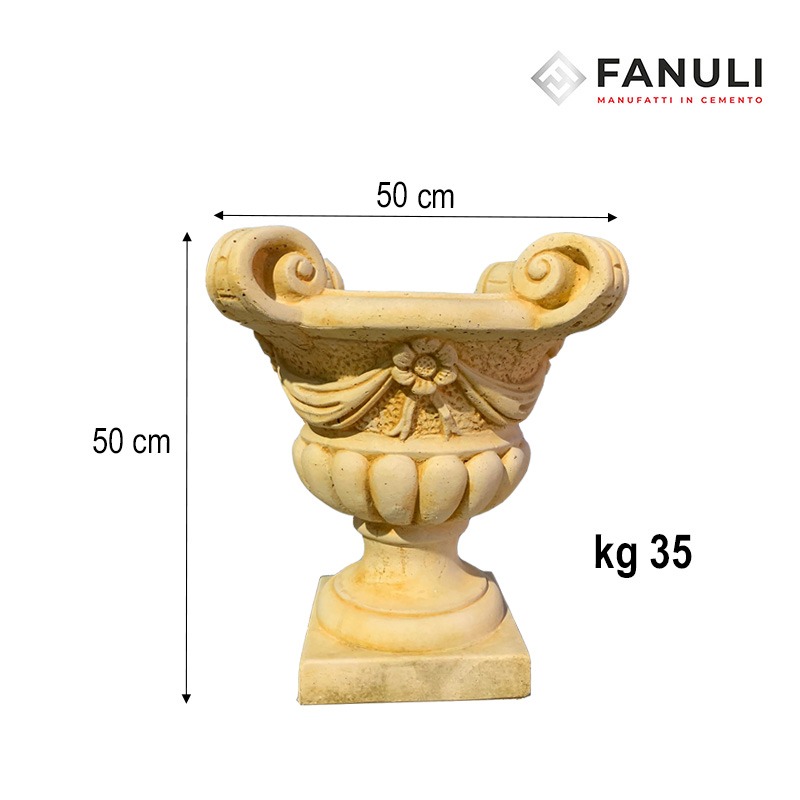 Vaso "Quattro manici" quattro manici MISURE