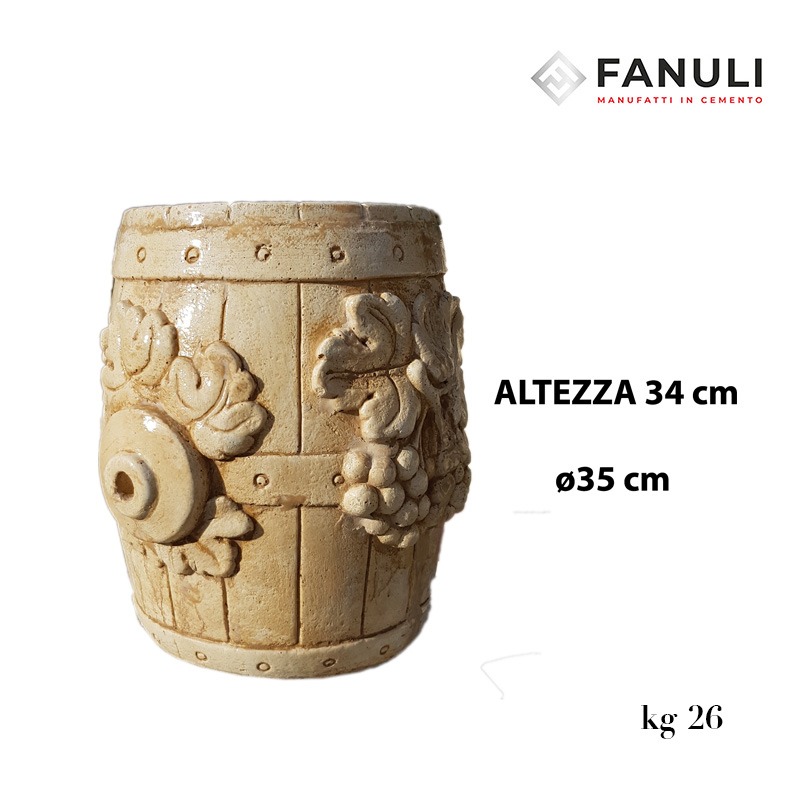 Vaso botte vaso botte misure