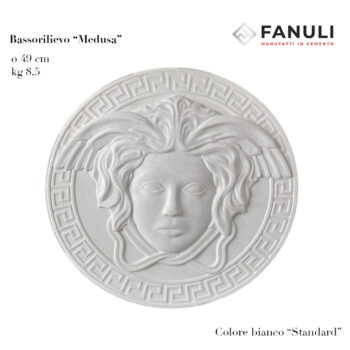 MEDUSA bassorilievo BIANCO